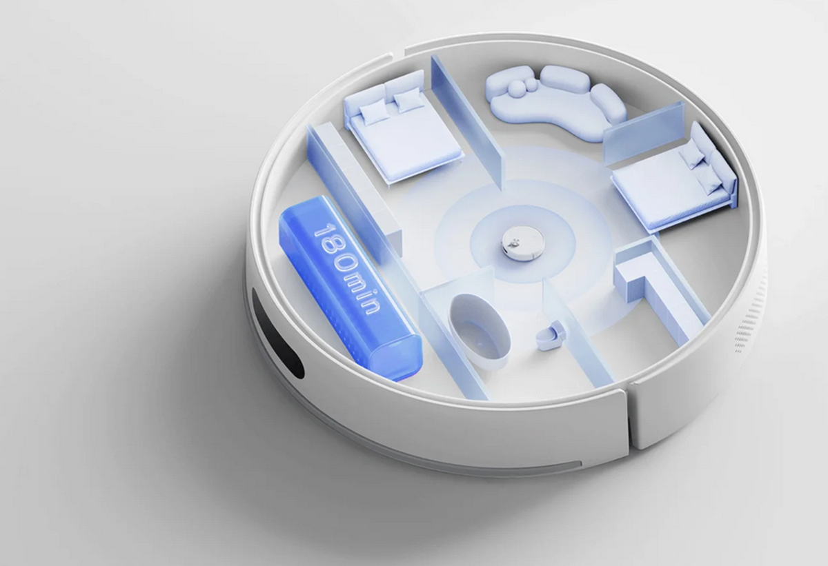 Παρουσιάζεται η μπαταρία της σκούπας.